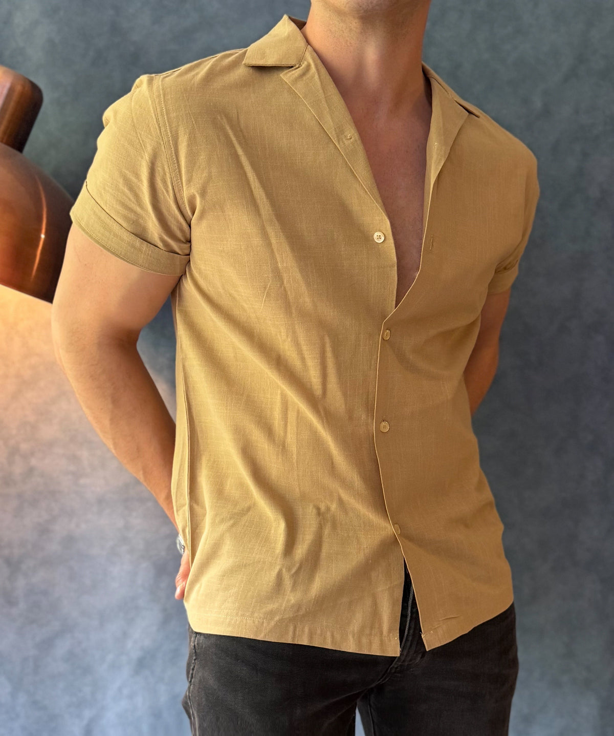 Camisa Sinatra lino
