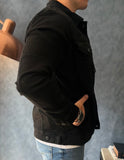 Chaqueta jeans negra