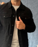 Chaqueta jeans negra