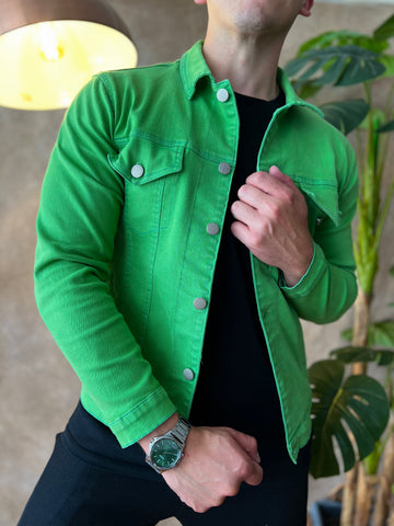 Chaqueta verde snake