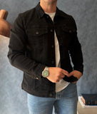 Chaqueta jeans negra
