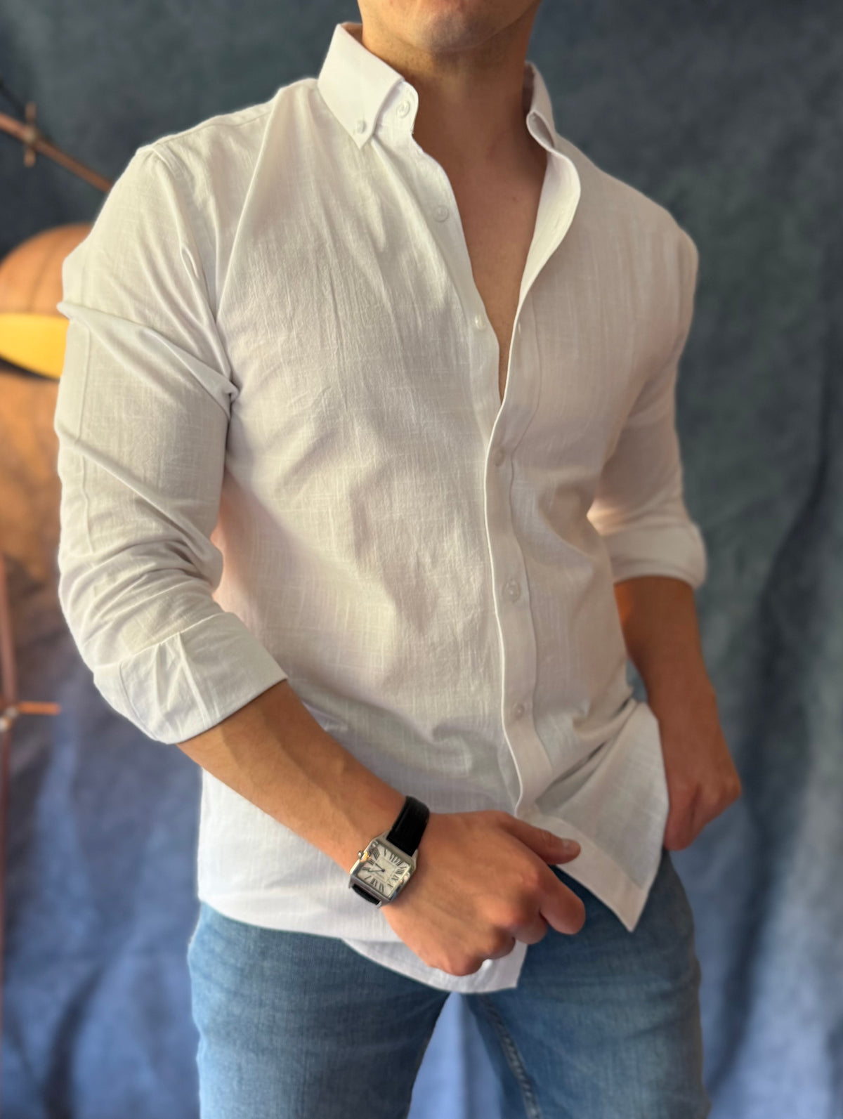 Camisa lino maldivas