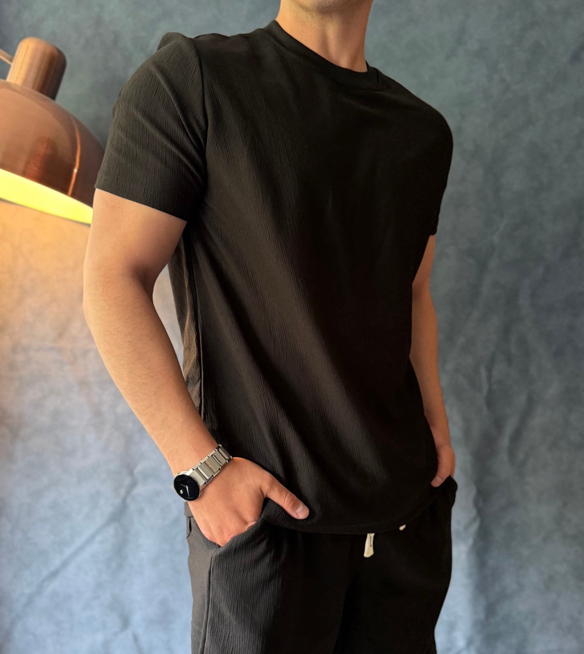 Conjunto Creed negro trufa